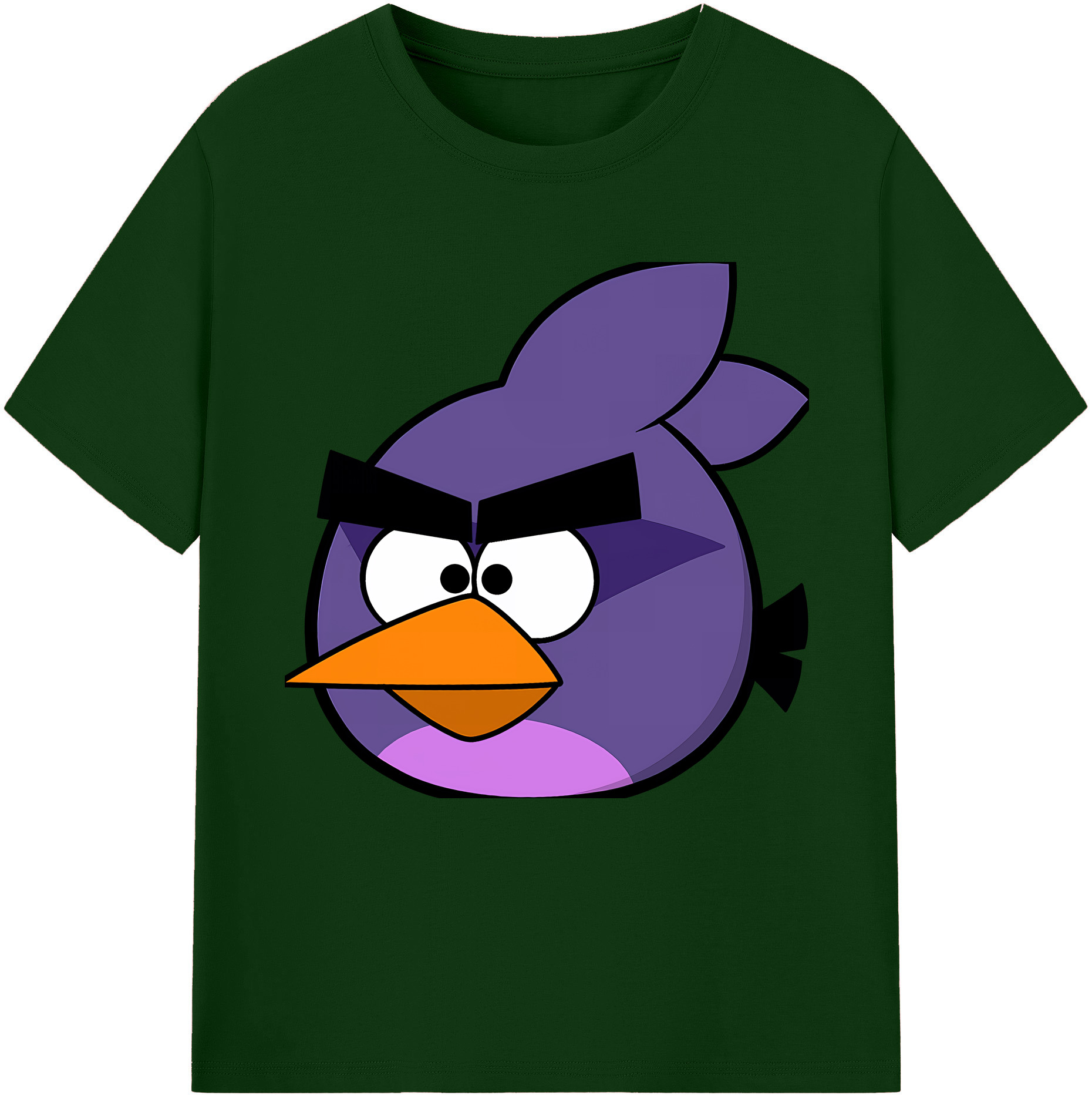 （画像用） Angry Birds アングリーバード 綿100％半袖Tシャツ（フロントプリント）